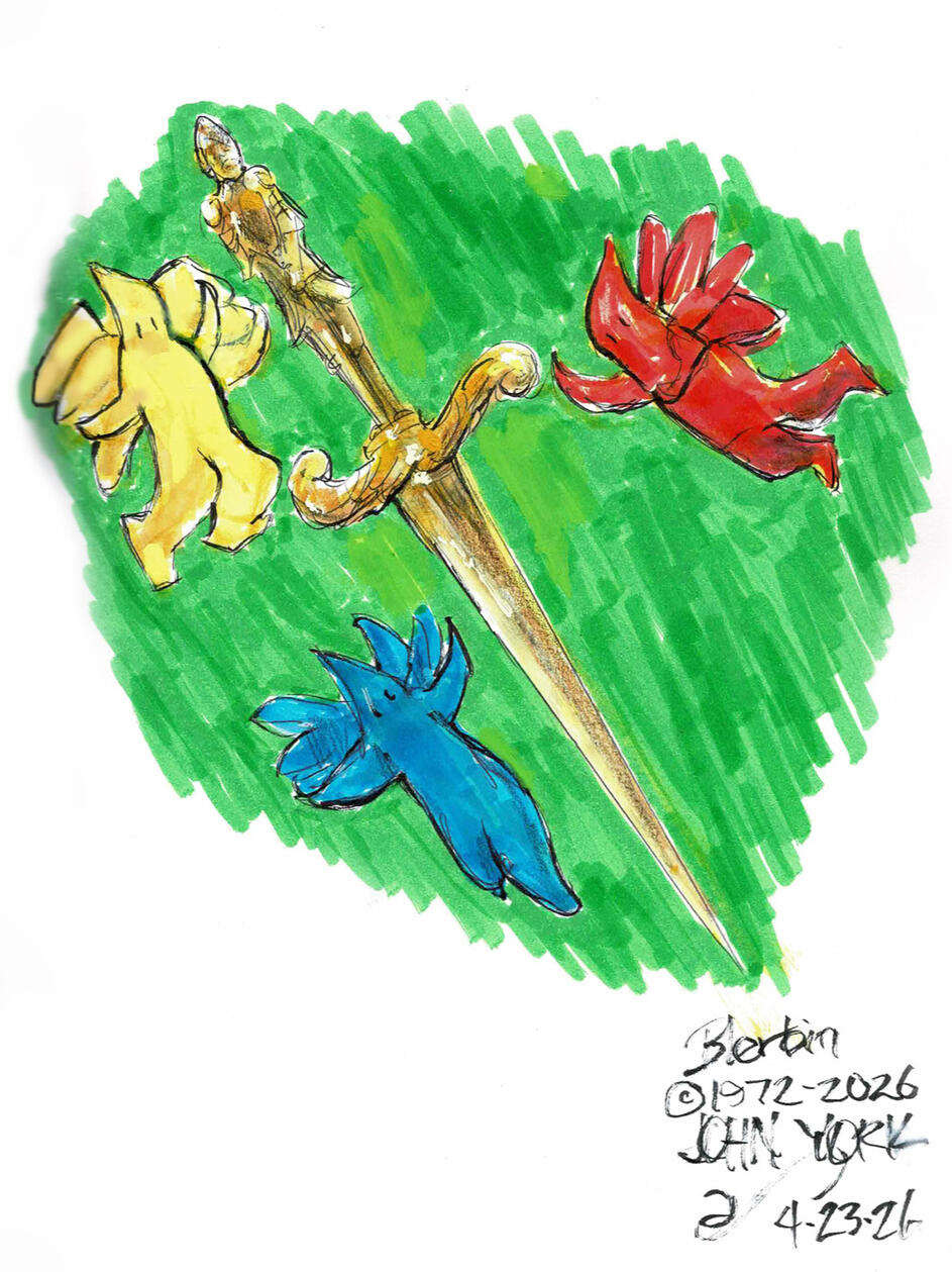 Blerbin Dagger by John R York Copyright 1971-2026 Blerbin Dagger by John R York Copyright 1971-2026
