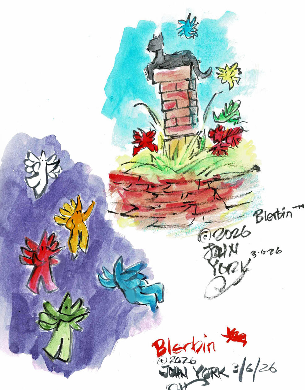 CHIMNNEY BLERBINS by John Randall York Copyright 1971-2026